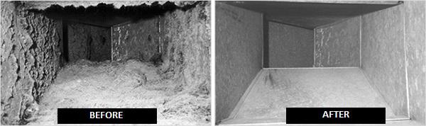 Before-After of Ducts Cleaning
