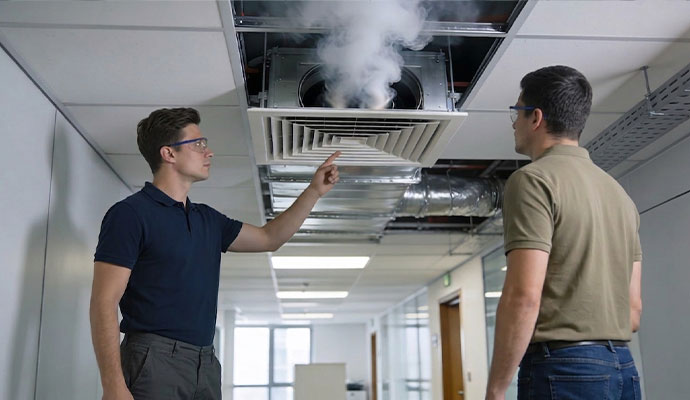 Duct leakage testing service