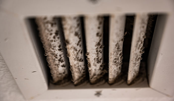 Dusty air duct