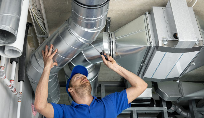 Expertise repairing ductwork