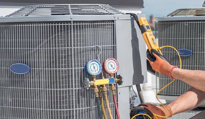 Professional heating system maintenance