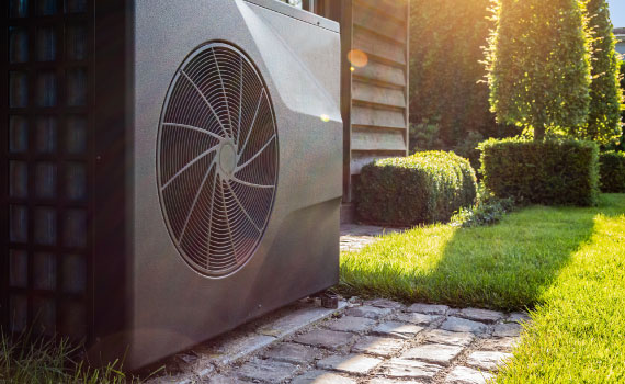 heating system outside of house