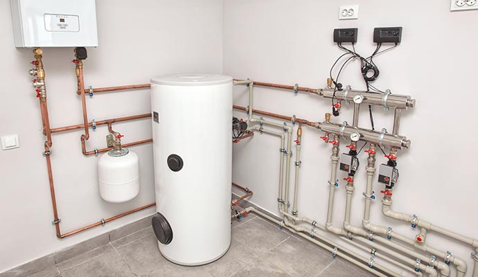 Installed heating system