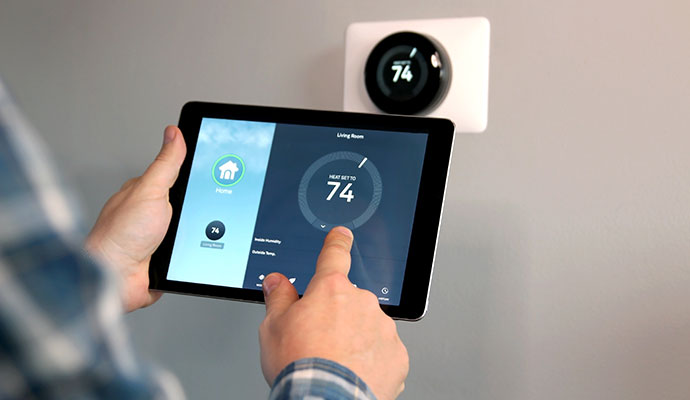 Smart thermostat and home energy control interface