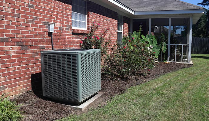 Home hvac outdoor unit