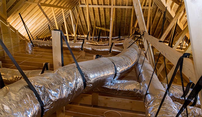 HVAC duct installation