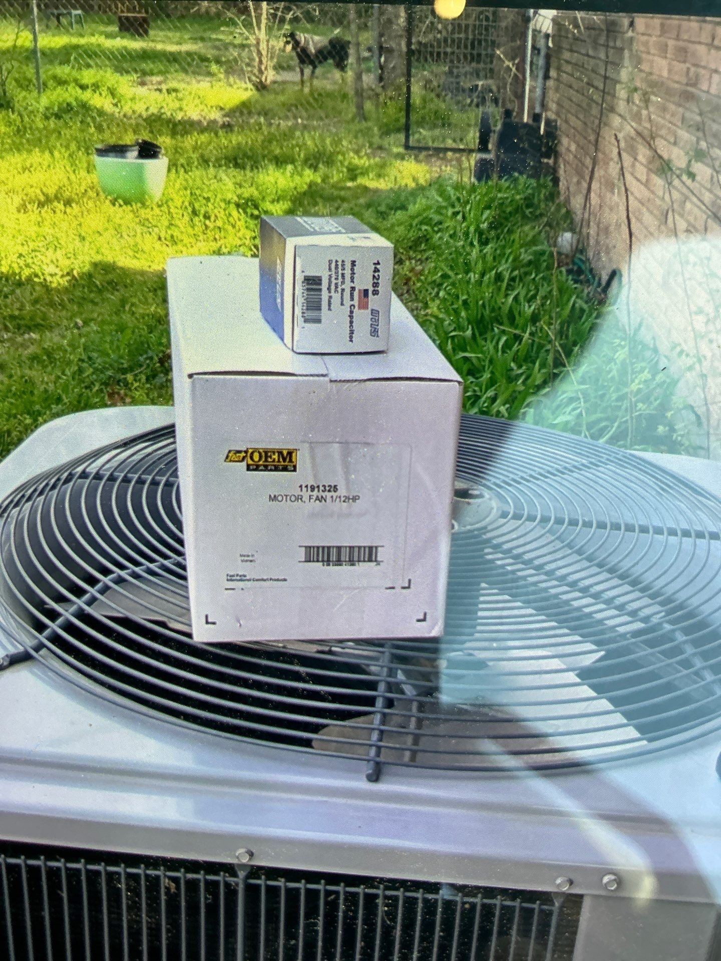 New motor and capacitor