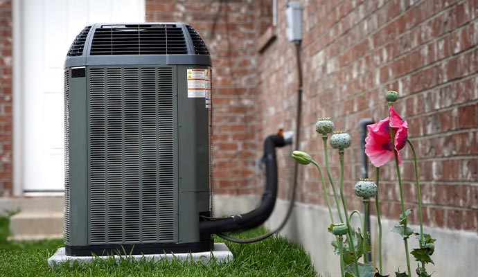 AC unit installed outdoor