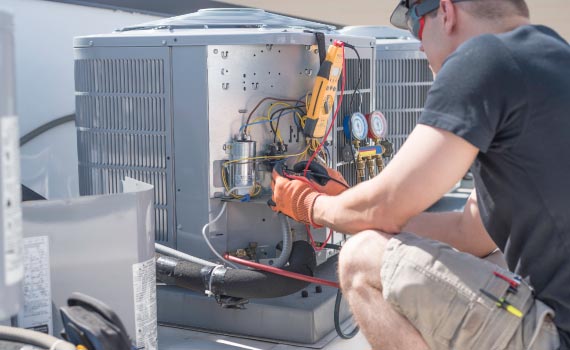 repairing heating system