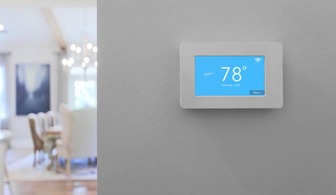 Thermostat in living room